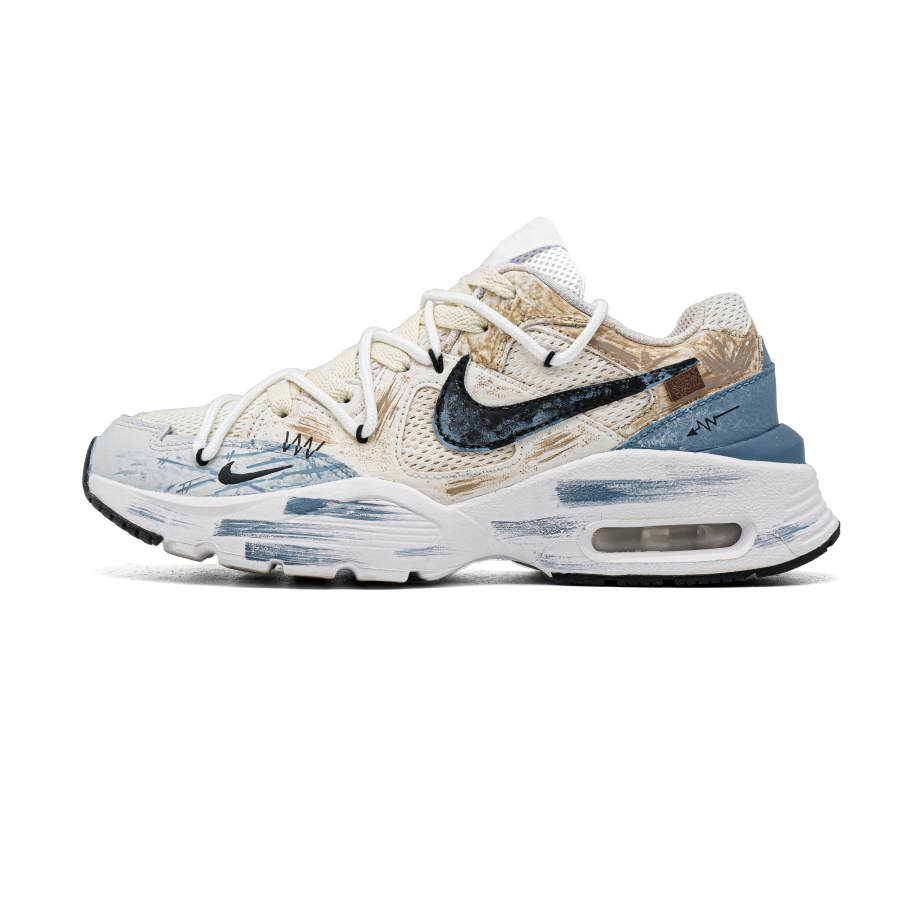 Nike Nike Air Max Fusion Cushioning Abrasion Resistant Cushioning, Wear Resistant Low top Running Shoes Men's Blue White