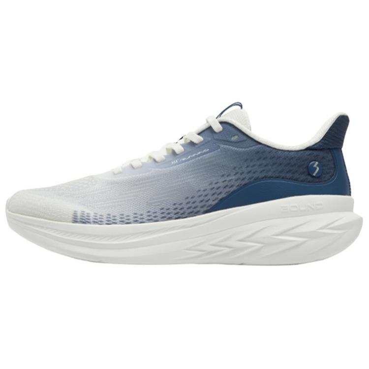 361° Flying Feather 3.0 Slip Resistant Abrasion Resistant Low top Sprint Running Shoes Men's White Blue