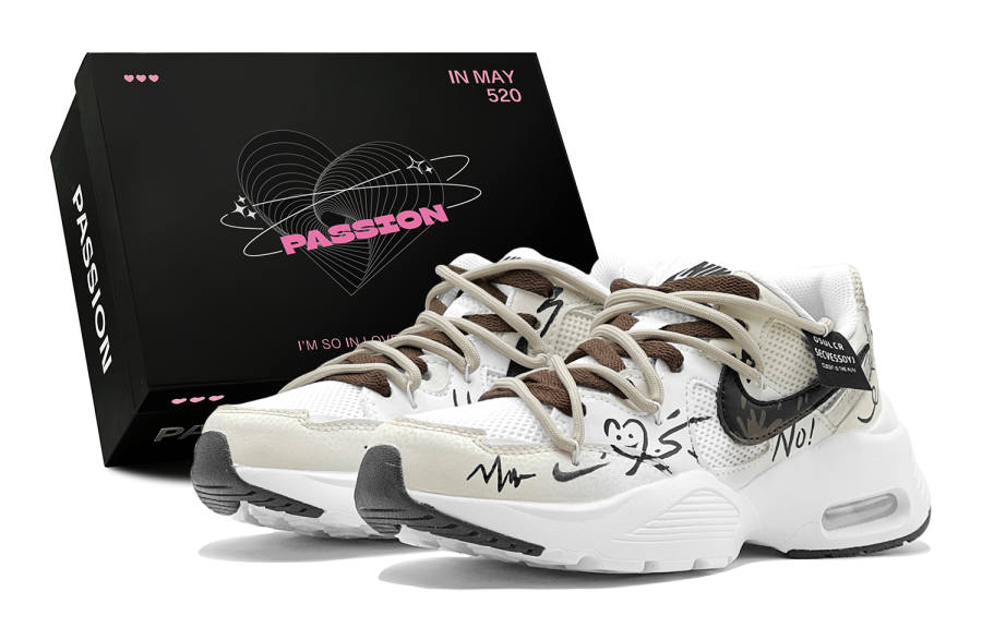Nike Nike Air Max Fusion Abrasion Resistant Low top Running Shoes Women's Tea Brown