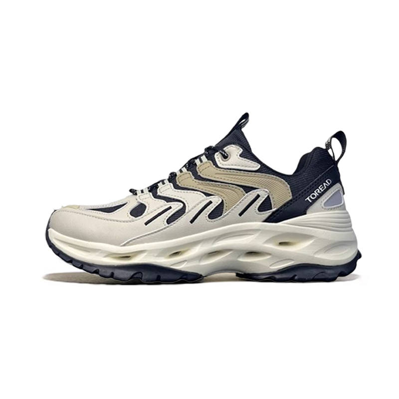 TOREAD 2.0 Upgraded, Slightly Larger Size Breathable And Slip Resistant Low top Outdoor Shoes Men's Light Sand Black