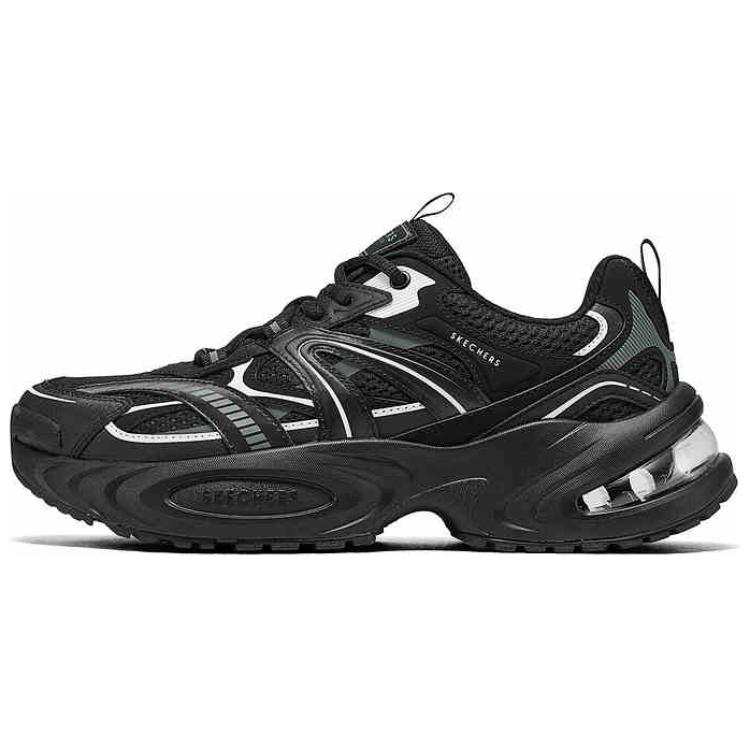 Skechers UNO RYZE Abrasion Resistant Height Increasing Low top Chunky Sneakers Men's Black
