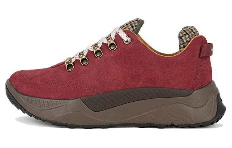 TSUBO UT Collection Slip Resistant Abrasion Resistant Low top Outdoor Shoes Unisex Burgundy