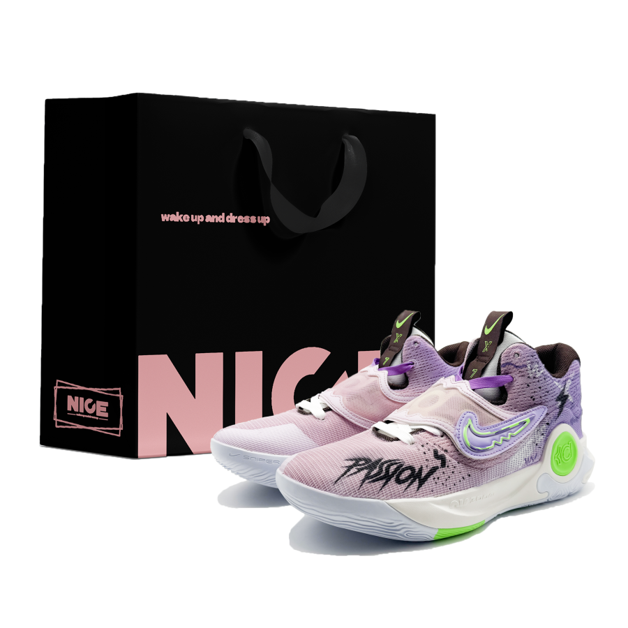 Nike Nike KD Trey 5 X Low top Casual City Commuting Running Shoes Unisex Black Purple