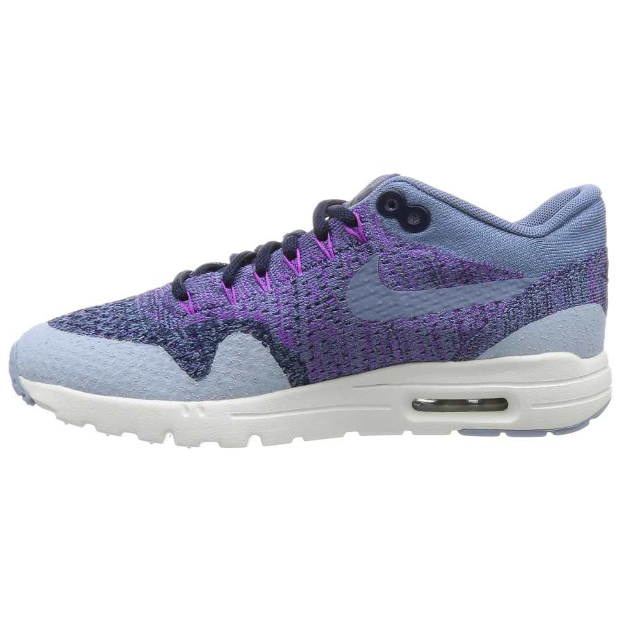 Nike Nike Air Max 1 Abrasion Resistant Low top Running Shoes Women's Gray Blue Purple