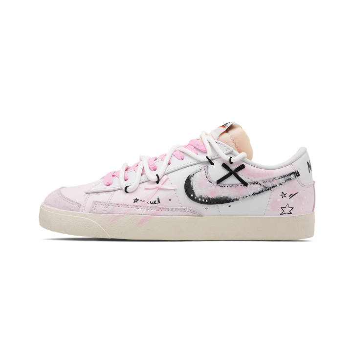 Nike Nike Blazer Pink Love Star Whisper Abrasion Resistant Lightweight Wear resistant And Lightweight Low top