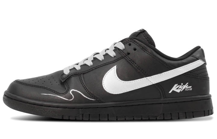 Nike Nike Dunk Synthetic Leather Thermal Low top Skateboard Shoes Unisex Black