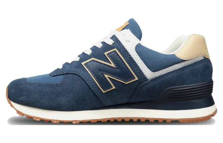 New Balance New Balance NB 574 Textile, Leather Cushioning Abrasion Resistant Breathable Lightweight Low top Running Shoes Women's