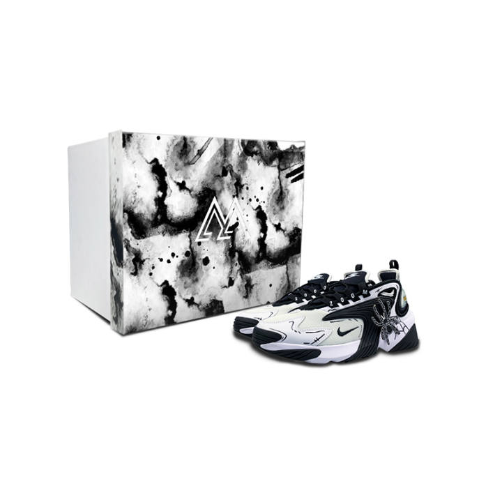 Nike Nike Zoom 2K Slip Resistant Low top Running Shoes Unisex Black White
