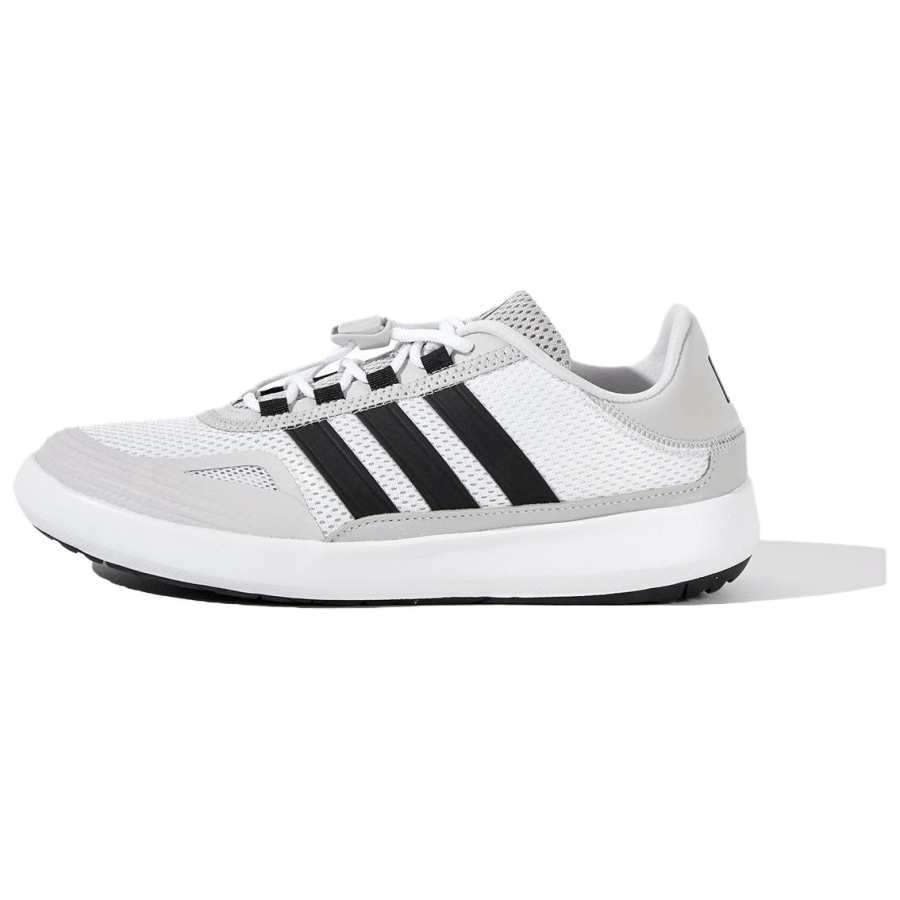 Adidas Adidas ROAMBOAT PU, Textile, Synthetic Leather Low top Running Shoes Unisex White Black