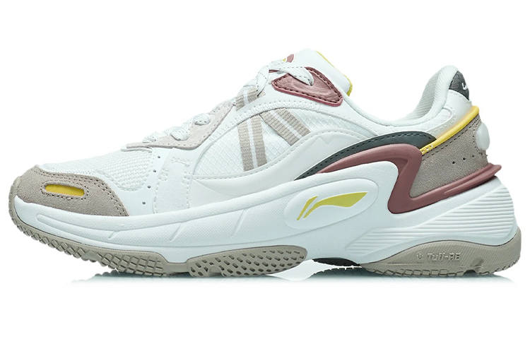Li-Ning Li Ning Broken Generation Stable Reflective Support Low top Running Shoes Women's Dusty Pink