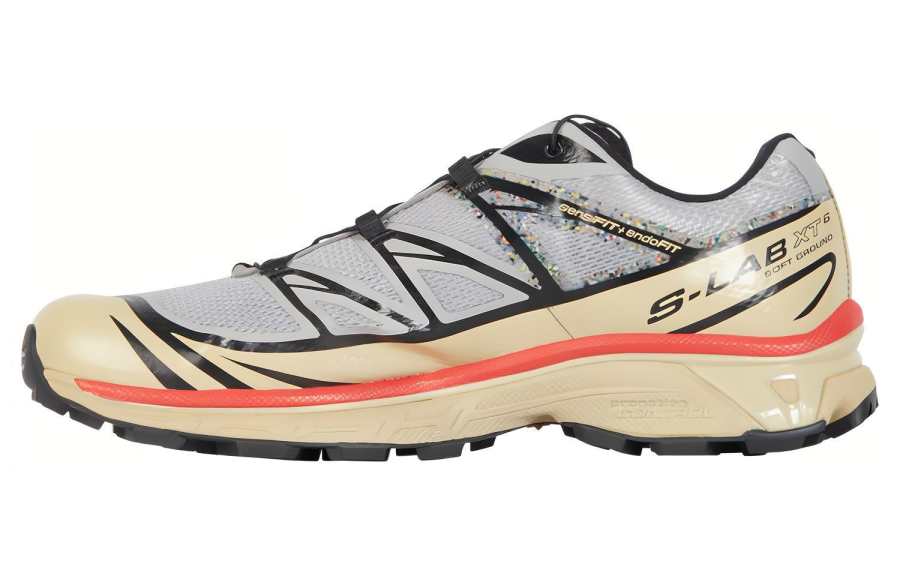 SALOMON XT 6 Versatile Cushioning Slip Resistant Abrasion Resistant Low top Outdoor Shoes Men's Gray