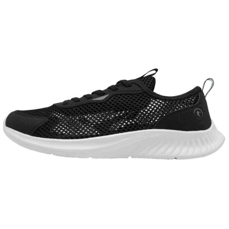 QIAODAN Slip Resistant, Abrasion Resistant, Breathable Low top Casual Running Shoes Men's Black White