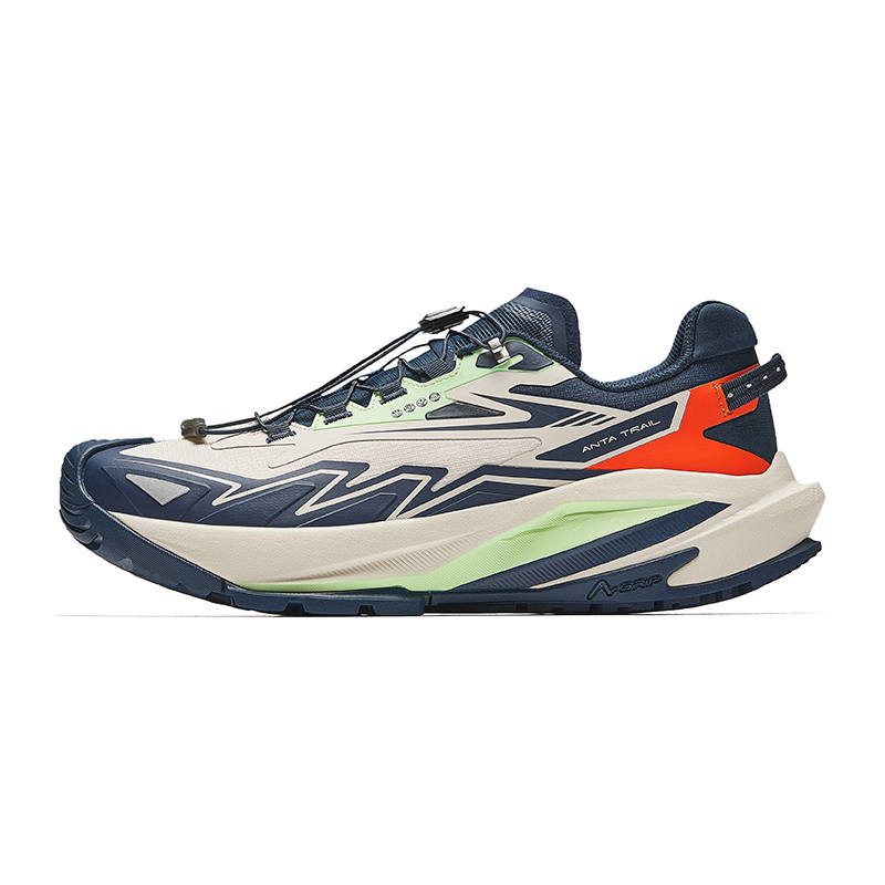 Anta Fabric Cushioning, Wear Resistant Low top Running Shoes Men's Ink Dark Blue