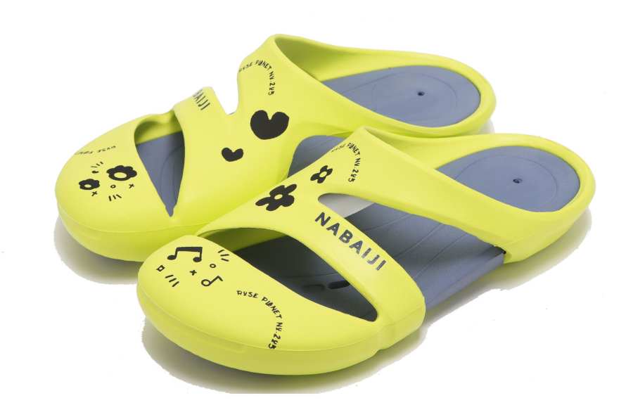 DECATHLON CLOG 500 EVA Abrasion Resistant Abrasion Resistant Closed Toe Slippers Unisex Yellow