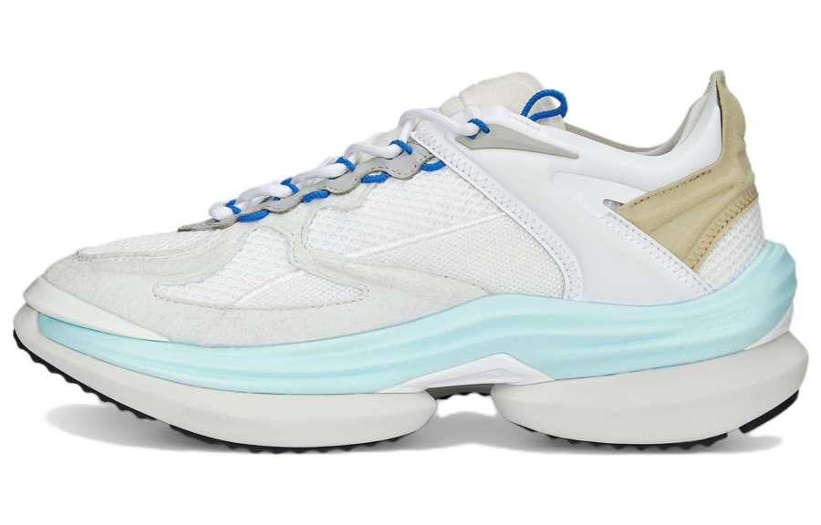 PUMA Slip Resistant Abrasion Resistant Slip Resistant Abrasion Resistant Low top Running Shoes Unisex White Gray Blue