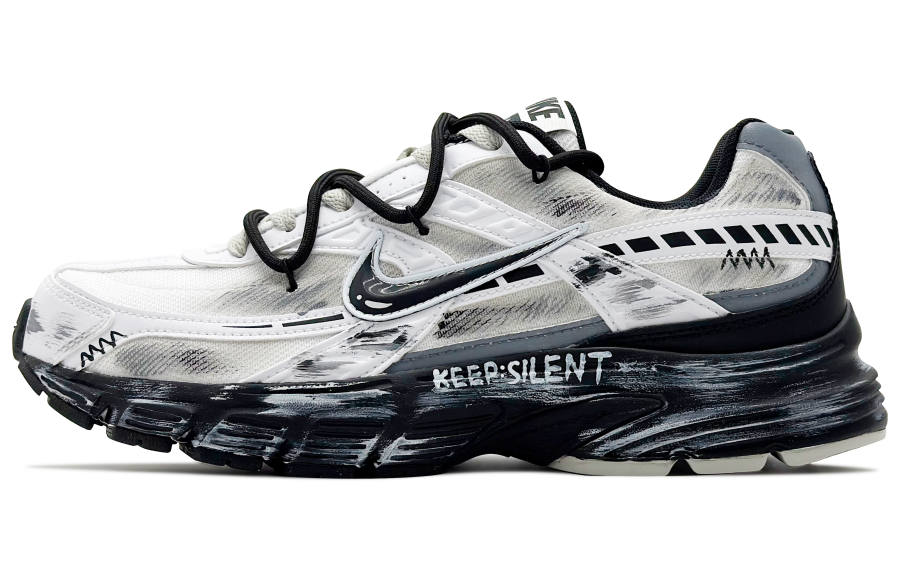 Nike Nike Initiator Abrasion Resistant Low top Casual City Commuting Running Shoes Men's Black White Gray