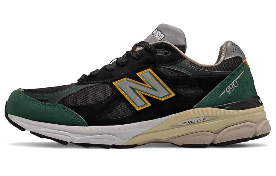 New Balance New Balance NB 990 V3 Low top Low top Running Shoes Men's Black Green