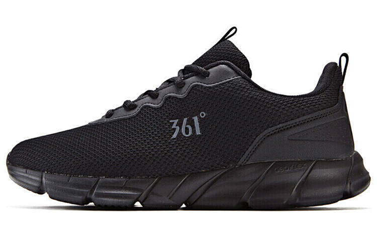 361° Cushioning Slip Resistant Abrasion Resistant Low top Running Shoes Men's Black