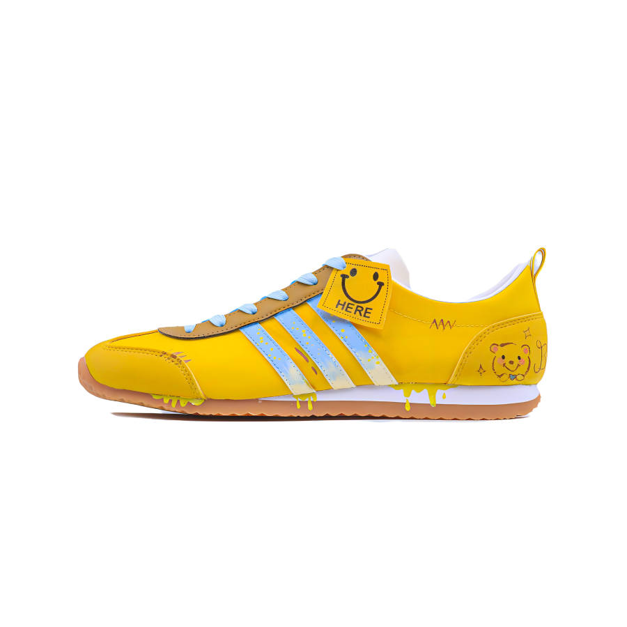 Adidas Adidas VS JOG 2.0 Novelty Point, Butter Bear Low top Casual Shoes Unisex White Yellow