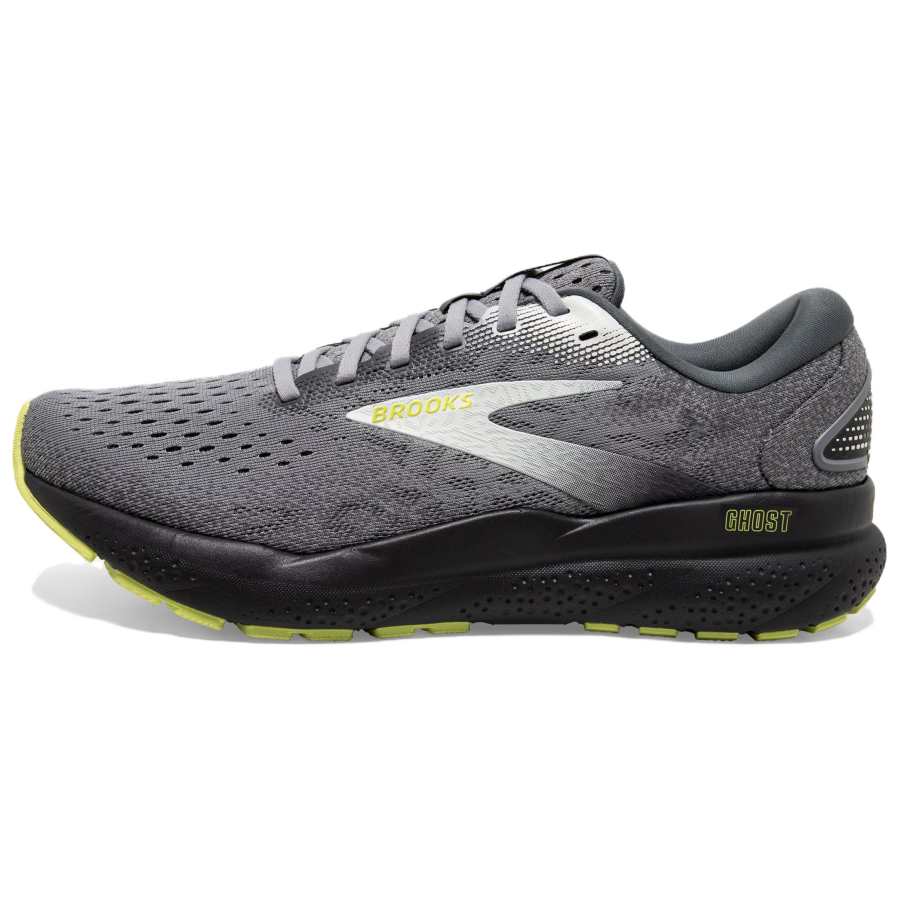 Brooks Ghost 16 Slip Resistant Abrasion Resistant Low top Running Shoes Men's Gray