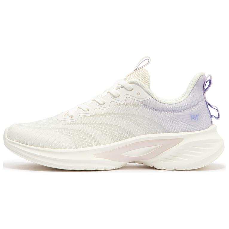 361° Cushioning Abrasion Resistant Cushioning, Wear Resistant Low top Running Shoes Women's White Purple