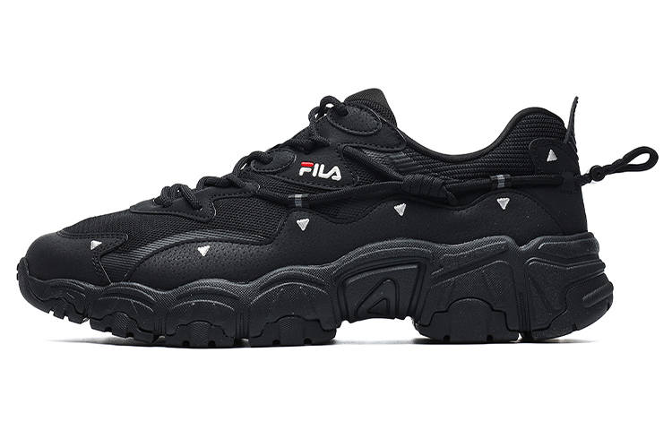 FILA Low Top Running Shoes 'Black White'