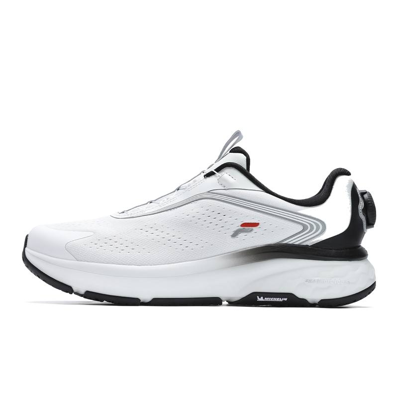 FILA BOA NUVOLE 2 Abrasion Resistant Breathable Low top Running Shoes Men's Distinguished White