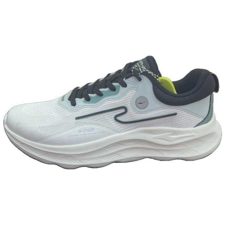 Erke Abrasion Resistant Breathable Low top Casual Running Shoes Men's White Green