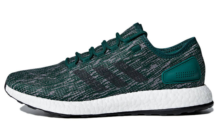 Adidas Adidas Pure Boost Fabric Breathable, Lightweight, And Abrasion Resistant Low top Running Shoes Men's Green