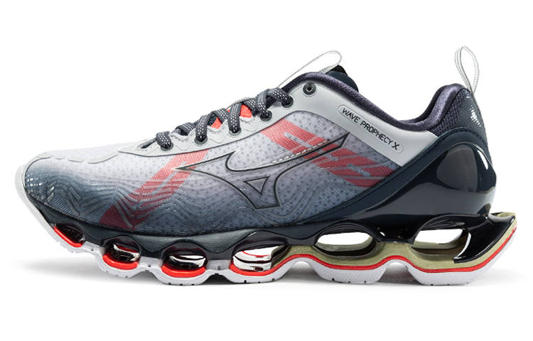 Mizuno Mizuno Wave Prophecy X 10 'Grey Red' Women's