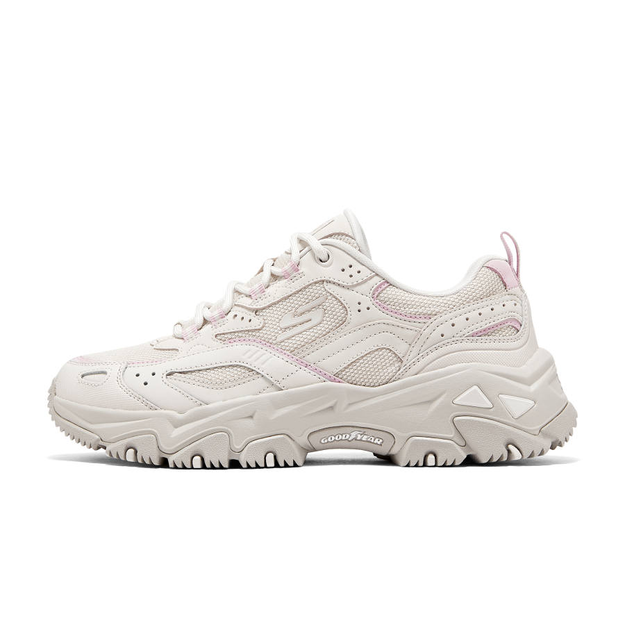 Skechers D'LITES Hiker Abrasion Resistant Low top Chunky Sneakers Women's Pink