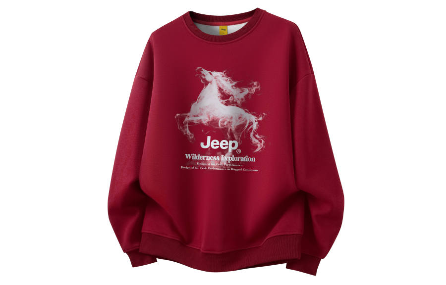 Jeep Sweatshirts Unisex Crew Neck Moderate Heavyweight