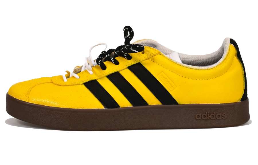 Adidas Adidas VL COURT 2.0 Bruce Lee Vlad Cushioning Abrasion Resistant Low top Skateboard Shoes Unisex Yellow Black