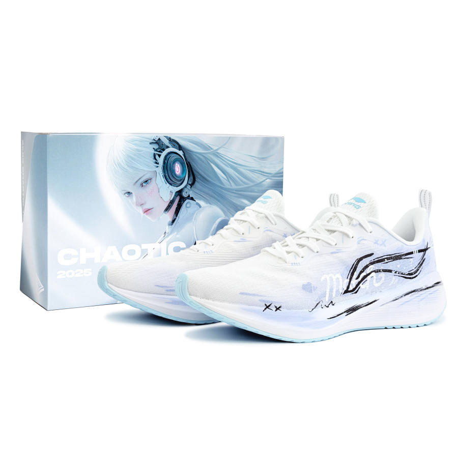 Li-Ning Li Ning Wuyue Cushioning Breathable Low top Casual Running Shoes Men's Blue Purple