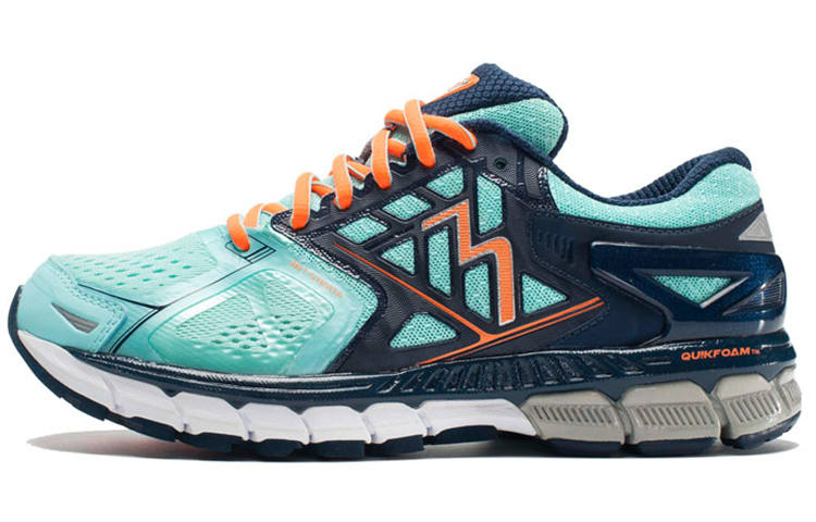 361° Mesh Cushioning Slip Resistant Coverage Moisture Wicking Low top Running Shoes Women's Blue Green