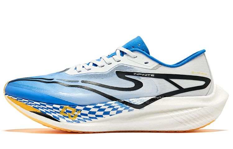 Erke HAIER BROS x Erke Cyan Realm 2.0 Qi Technology Cushioning Rebound Low top Carbon Plate Marathon Racing Running Shoes