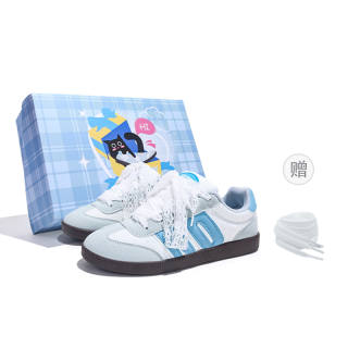 NOCOPY Abrasion Resistant, Balanced, Breathable Low top Skateboard Shoes Unisex Sky Blue