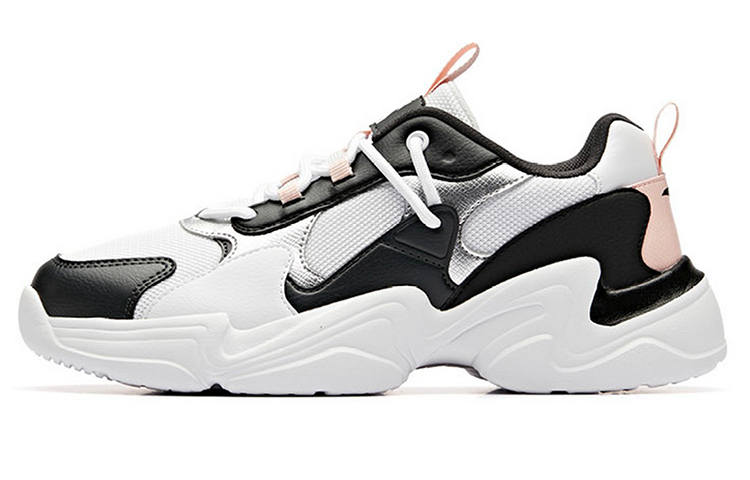 ANTA Chunky Sneakers Women's Low Top Black/Mist Gray/Anta White