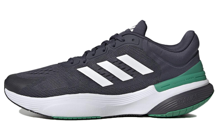 Adidas Adidas Response Super 3.0 Comfortable Slip Resistant Abrasion Resistant Low top Running Shoes Men's Black White