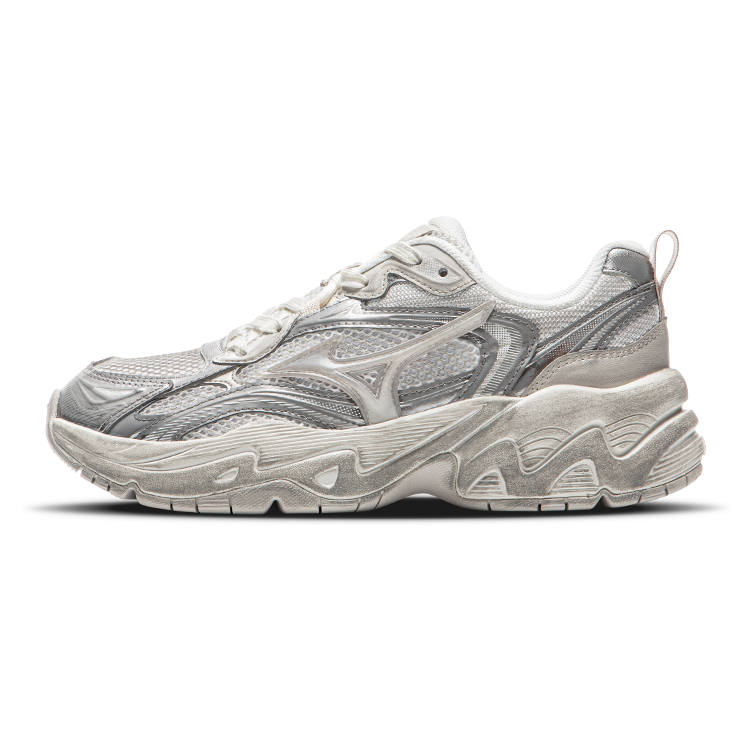 Mizuno TRAINER 2K Cushioning Slip Resistant Cushioning Slip Resistant Low top Running Shoes Unisex White Gray