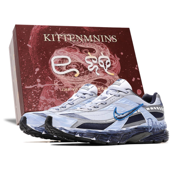 Nike Nike Initiator Abrasion Resistant Low top Casual Running Shoes Men's Gray Blue