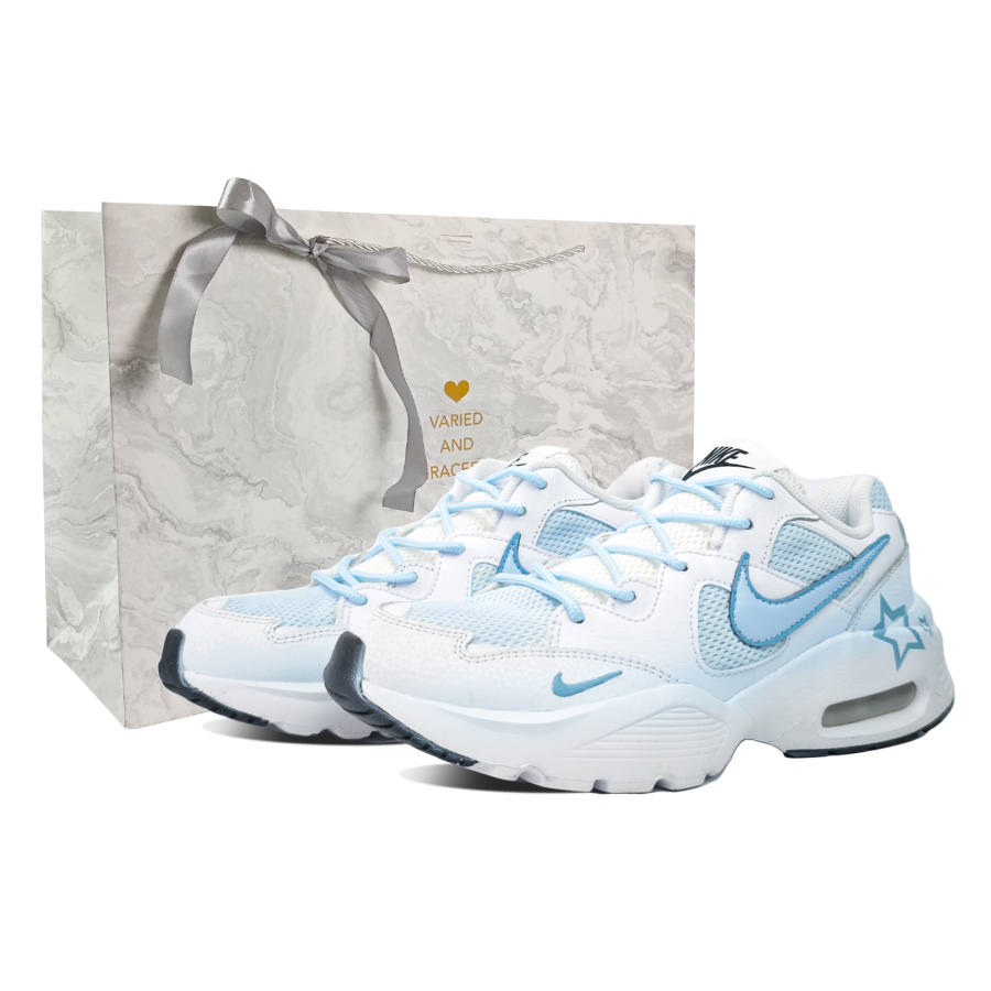 Nike Nike Air Max Fusion Abrasion Resistant Abrasion Resistant Low top Running Shoes Women's Blue White