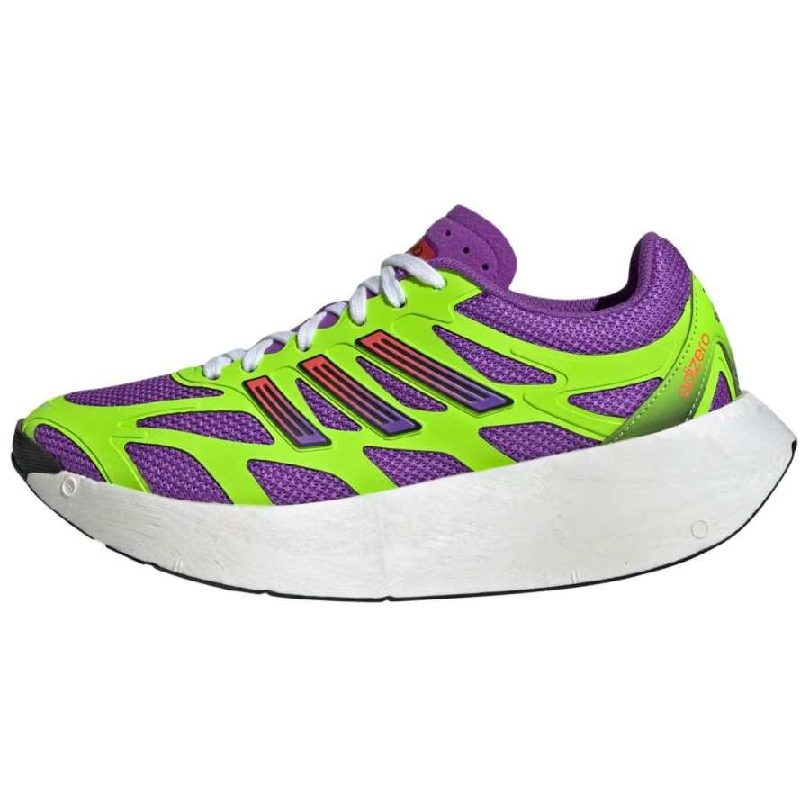 Adidas Adidas Adizero Aruku Slip Resistant Abrasion Resistant Low top Casual City Commuting Running Shoes Women's Green Purple