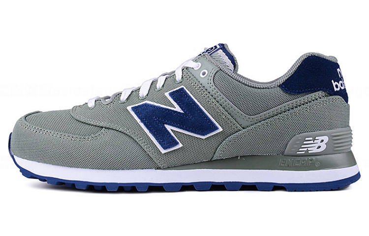New Balance New Balance NB 574 Comfortable Low top Running Shoes Men's Gray Blue