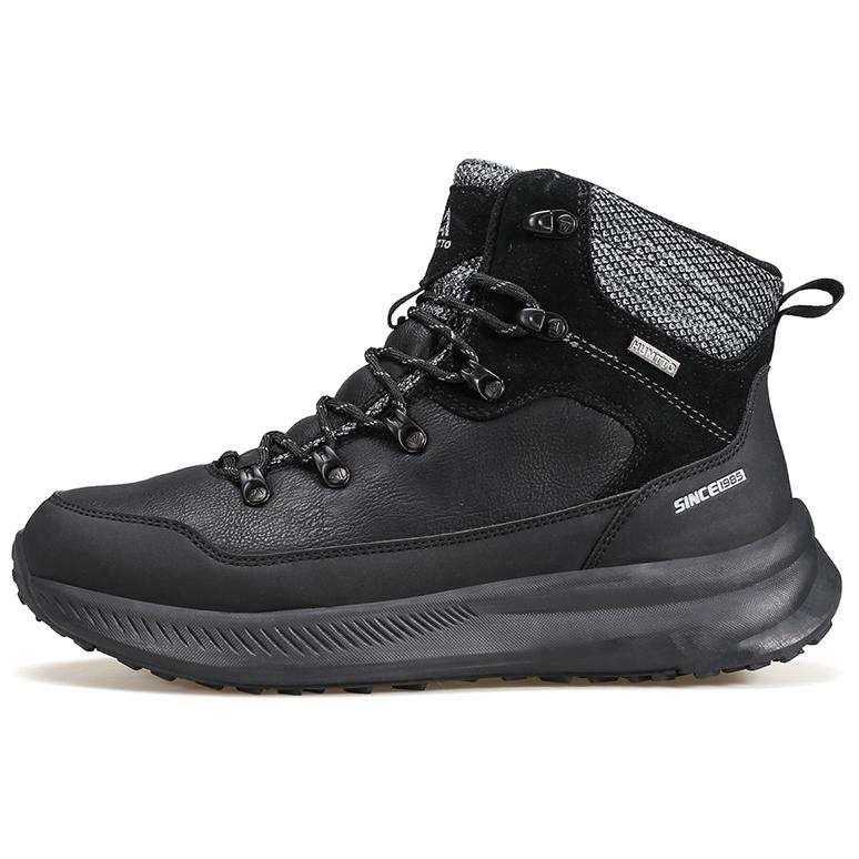 HUMTTO Cushioning Abrasion Resistant Thermal Cushioning Abrasion Resistant Thermal Mid top Outdoor Shoes Men's Black