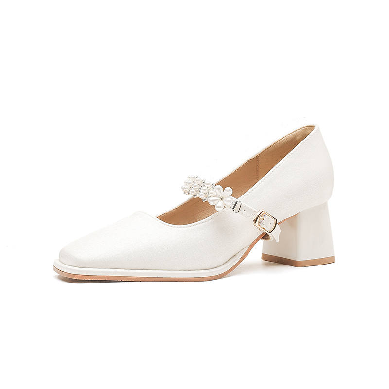 WALIBU Chunky Heel Mary Jane Shoes 5CM Women's
