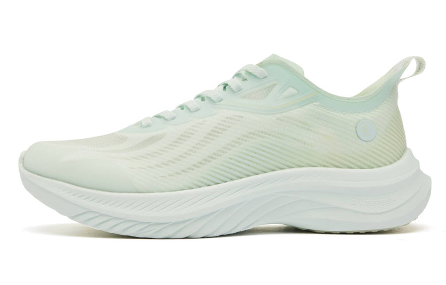 QIAODAN Light Speed 4.0 PLUS Running Shoes Women's Low Top Light Transparent Green Celadon