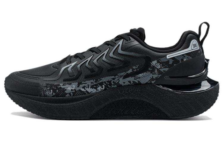 XTEP Wind And Fire 27 Cushioning, Wear Resistant Low top Running Shoes Men's Black