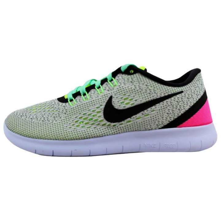 Nike Nike Free Rn White/Black Volt Pink Blast Women's