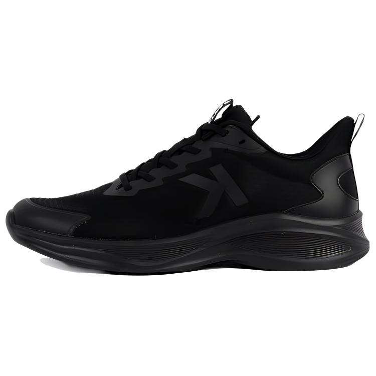 KELME Slip Resistant Abrasion Resistant Low top Running Shoes Unisex Black